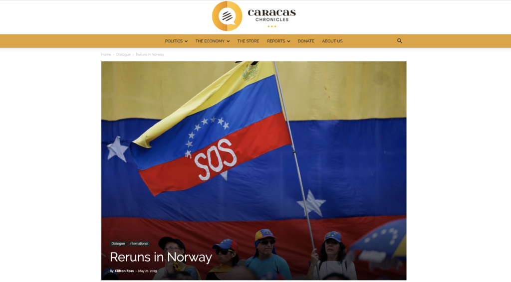 The Naked Dictator flees the Well-Dressed Ladies of Venezuela